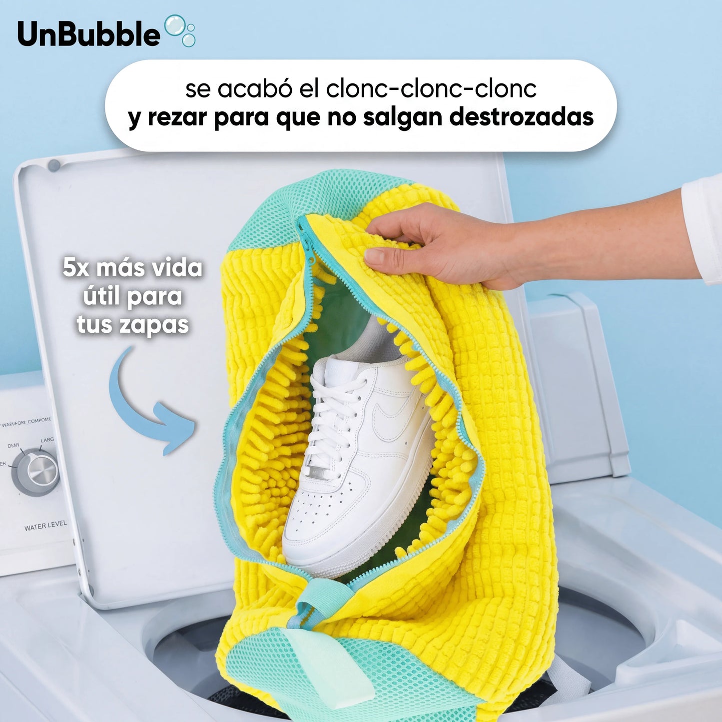 Unbubble® Bolsa de Lavado para Zapatillas 7x3