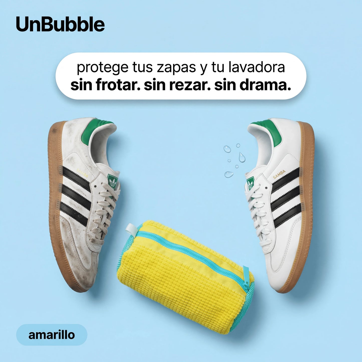 Unbubble® Bolsa de Lavado para Zapatillas 7x3